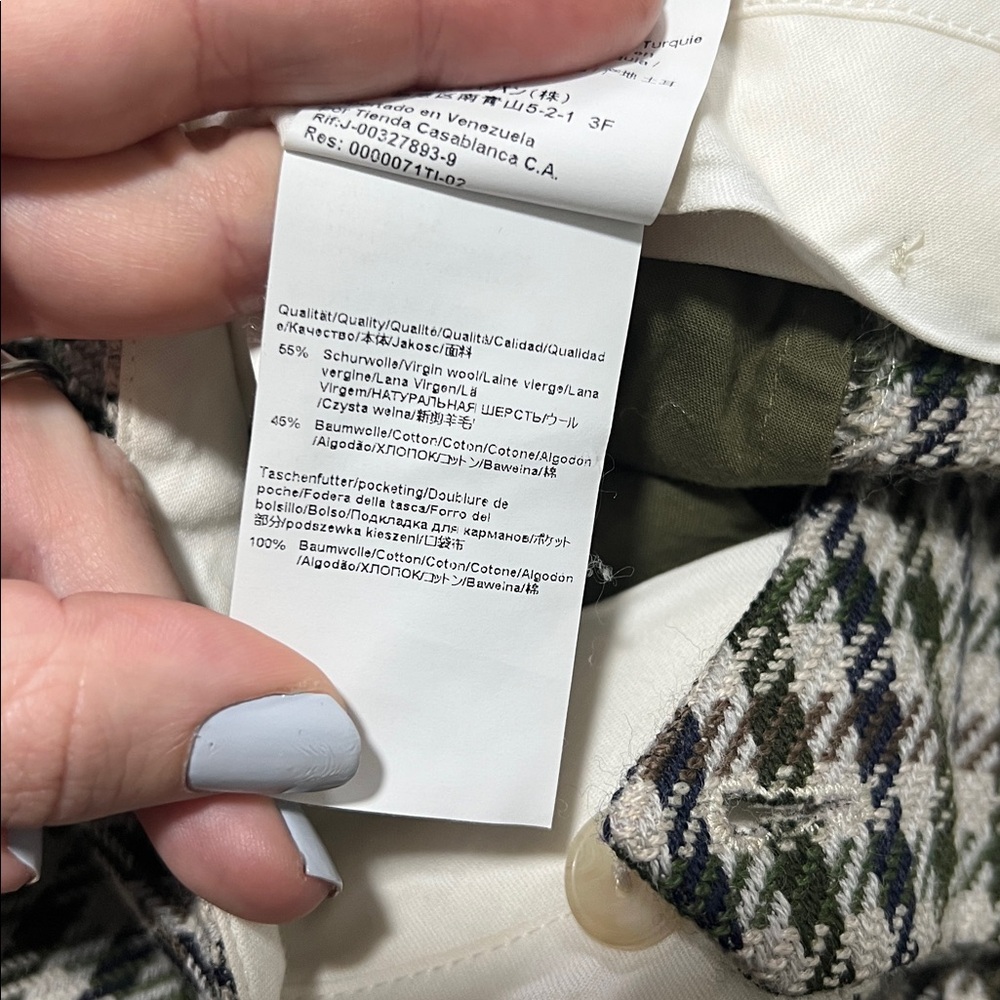 Boss Hugo Boss Virgin Wool High Waisted Dress Pants Trousers Plaid Size 4 - Picture 12 of 12